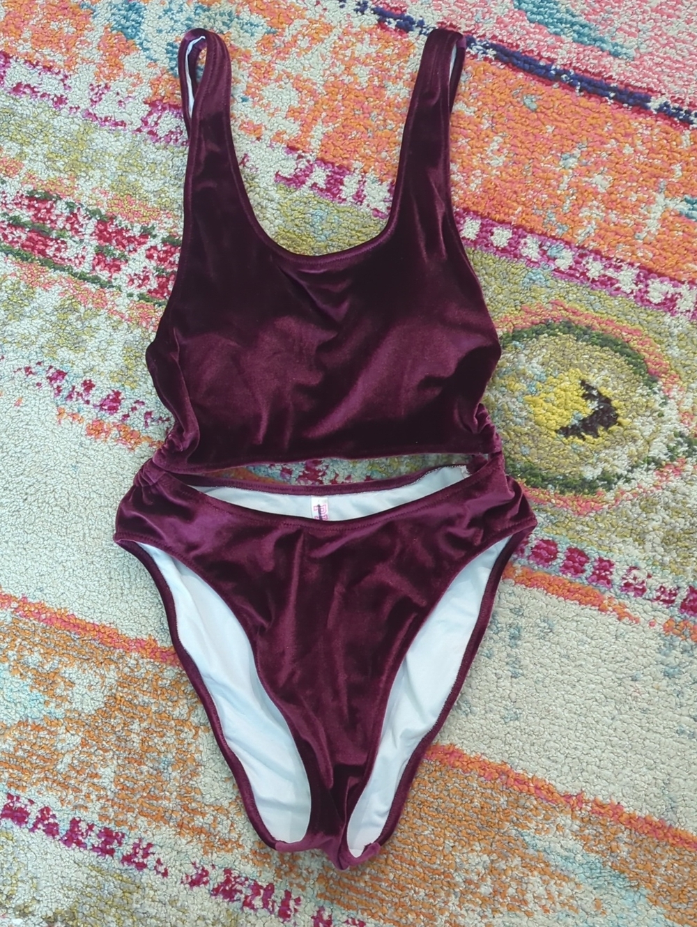 PINK Victoria's Secret Velvet Bikini in Deep Plum